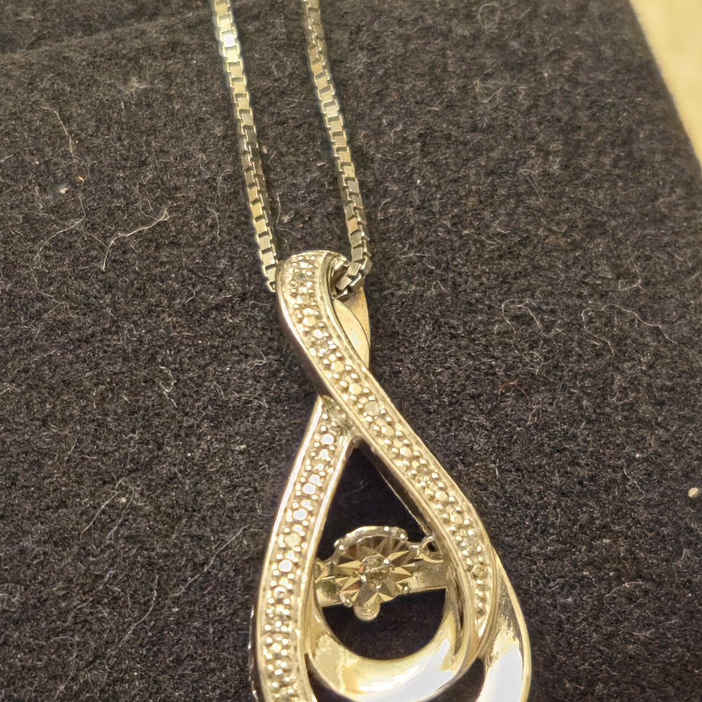 Not Rated Gold Teardrop Pendant Necklace
